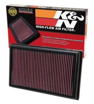 Chevrolet Impala Air Filter - K&N Engineering - High-Flow Drop-In (Oiled Cotton, Washable/Reusable) - `12-`16